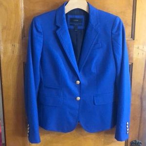 J.Crew Bright Blue Wool Blazer
